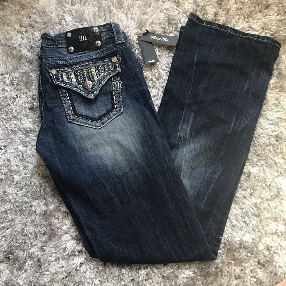 Miss Me Denim - MISS ME  Embellished Bootcut Jeans sz 30